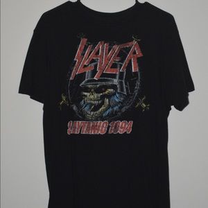 Black vintage Slayer T shirt